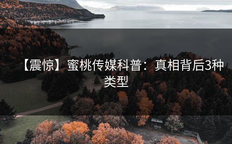 【震惊】蜜桃传媒科普：真相背后3种类型